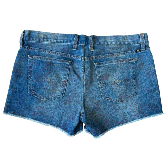 Lucky Brand Riley Shorts Wild Flower Paisley Denim Cutoffs - Size 8 / 29 - Picture 4 of 13